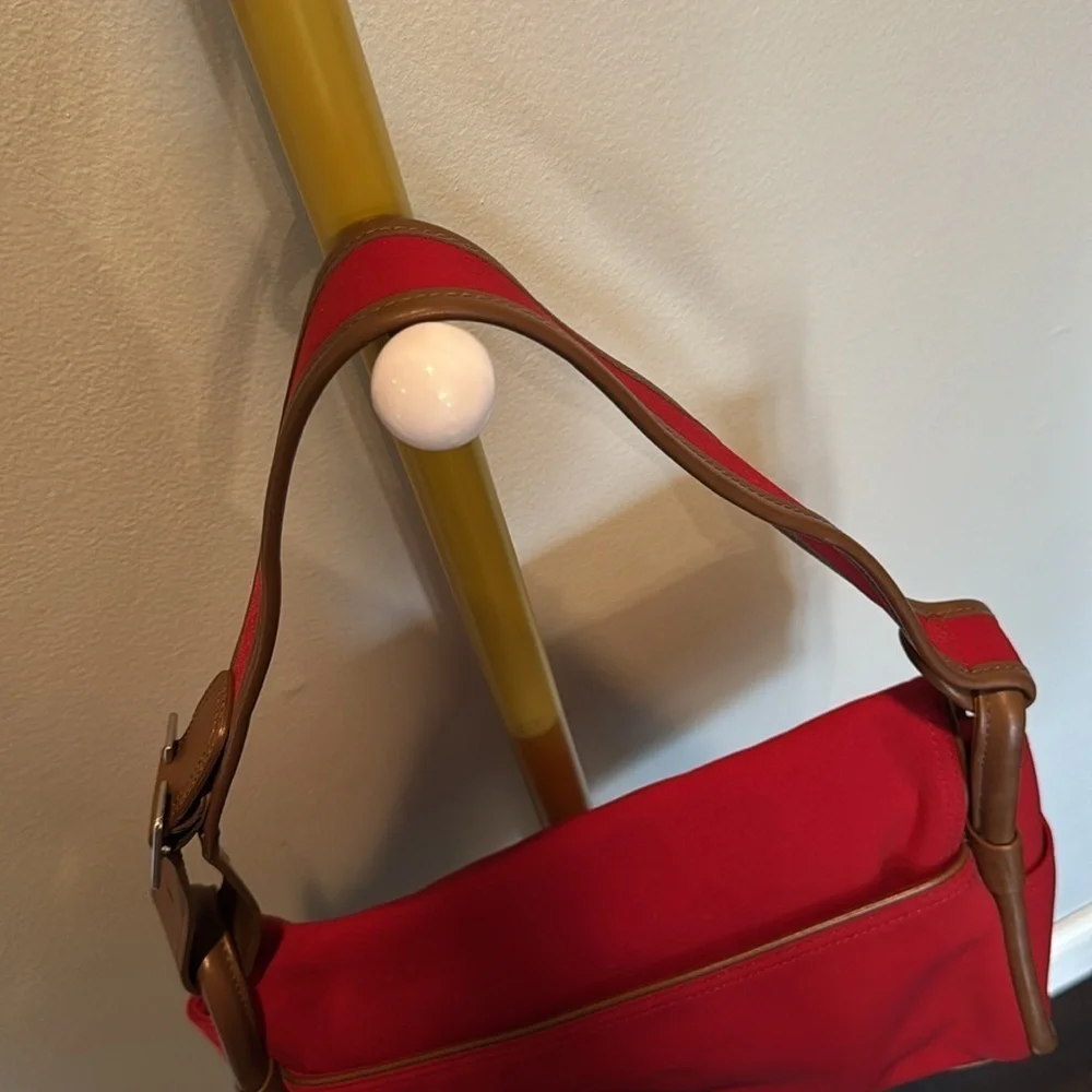 Anne Klein red handbag or shoulder bag EUC
